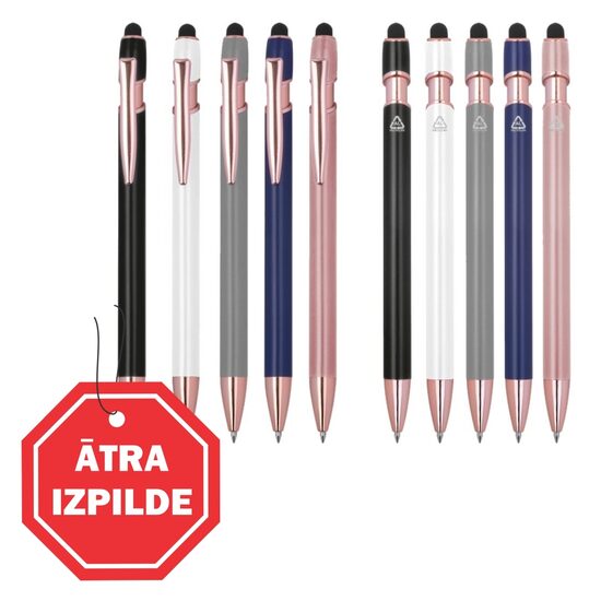 Metāla pildspalvas EG5281-GR (touch) ar gravējumu