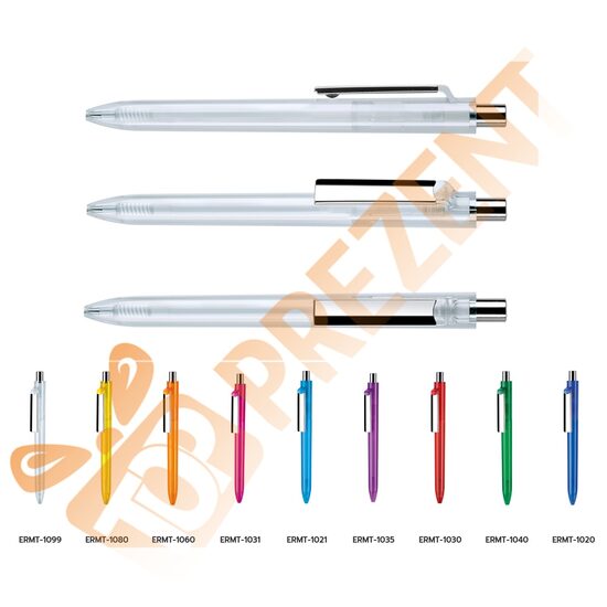 Plastmasas pildspalvas DR Eris Caurspīdīga ar metāla klipsi