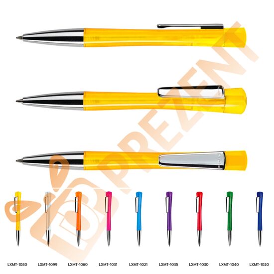 Plastmasas pildspalvas DR Lenox Caurspīdīga ar metāla klipsi