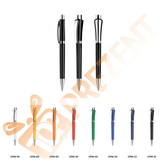 Plastmasas pildspalvas DR Optimus Klasiska ar metāla klipsi