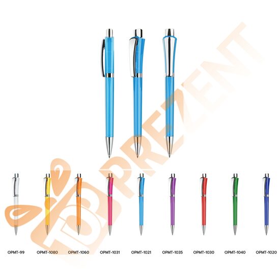 Plastmasas pildspalvas DR Optimus Caurspīdīga ar metāla klipsi