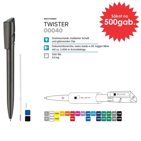 Plastmasas pildspalvas RP-00040 Twister