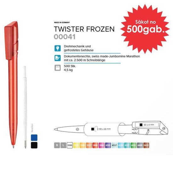 Plastmasas pildspalvas RP-00041 Twister Frozen