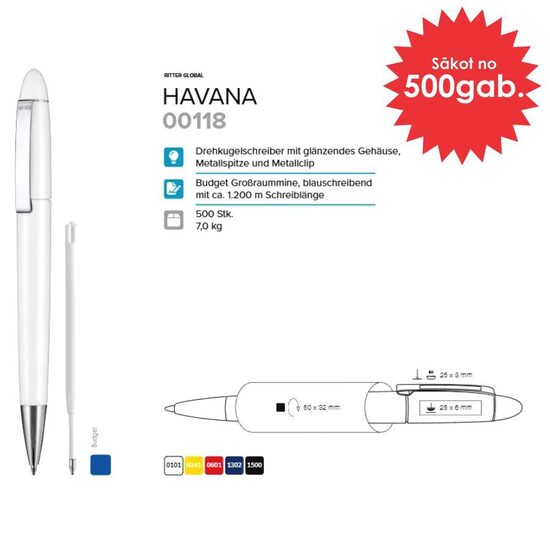 Plastmasas pildspalvas RP-00118 Havana