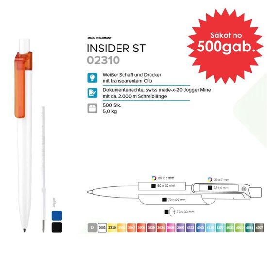 Plastmasas pildspalvas RP-02310 Insider ST