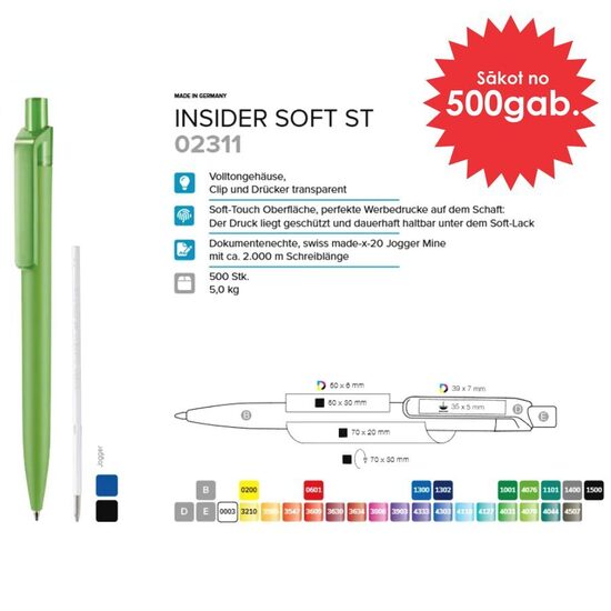 Plastmasas pildspalvas RP-02311 Insider Soft ST