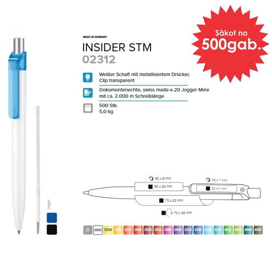 Plastmasas pildspalvas RP-02312 Insider STM