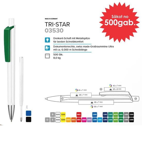 Plastmasas pildspalvas RP-03530 Tri-Star