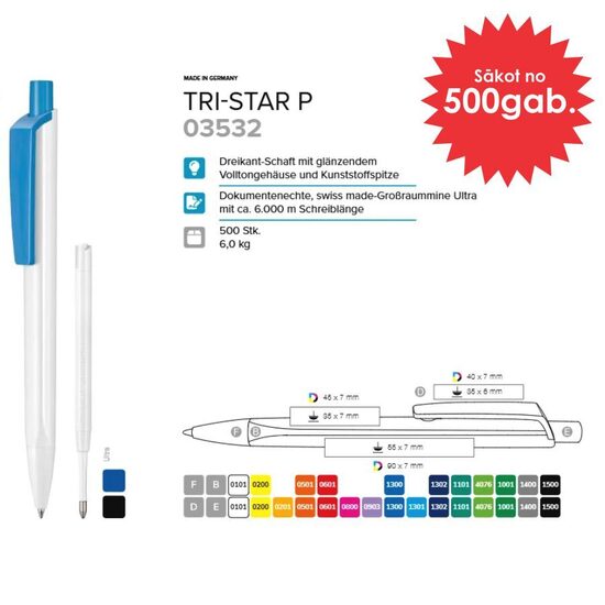 Plastmasas pildspalvas RP-03532 Tri-Star P