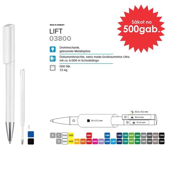 Plastmasas pildspalvas RP-03800 Lift