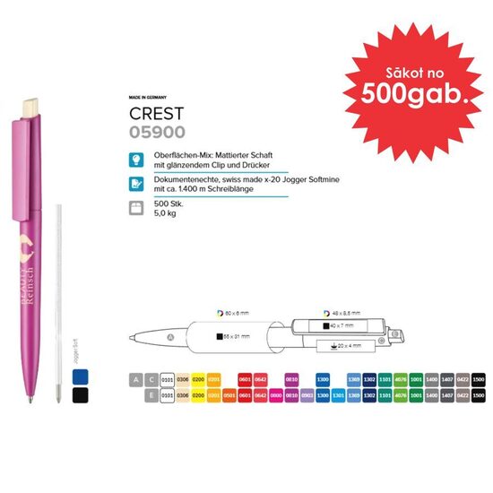 Plastmasas pildspalvas RP-05900 Crest