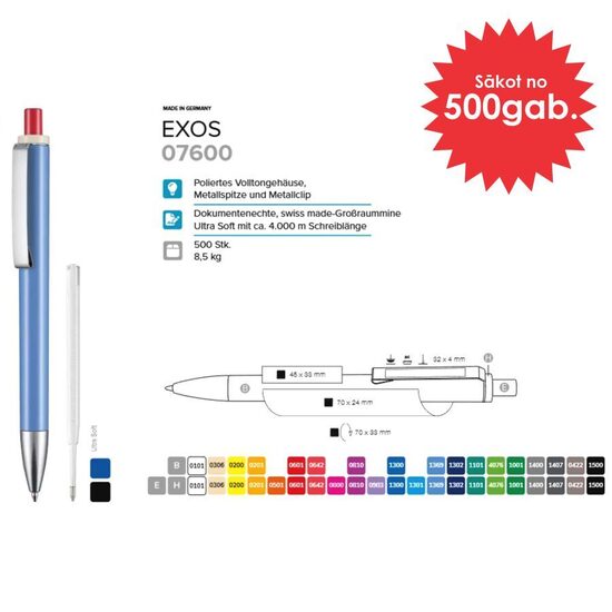 Plastmasas pildspalvas RP-07600 Exos