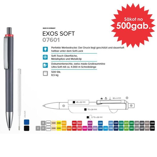 Plastmasas pildspalvas RP-07601 Exos Soft