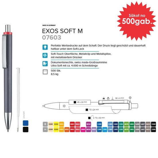 Plastmasas pildspalvas RP-07603 Exos Soft M