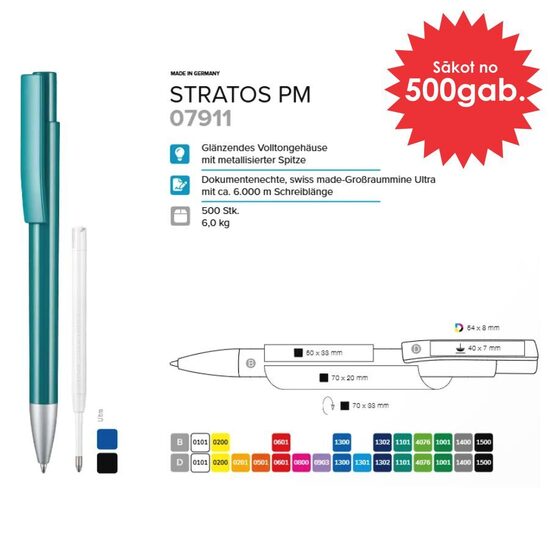 Plastmasas pildspalvas RP-07911 Stratos PM