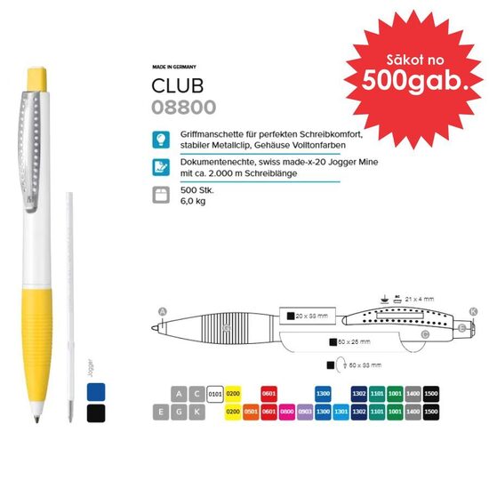 Plastmasas pildspalvas RP-08800 Club