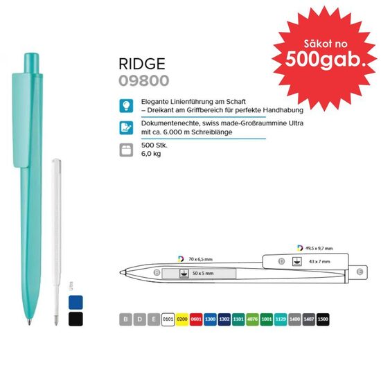 Plastmasas pildspalvas RP-09800 Ridge