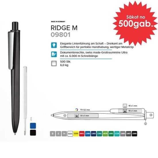 Plastmasas pildspalvas RP-09801 Ridge M