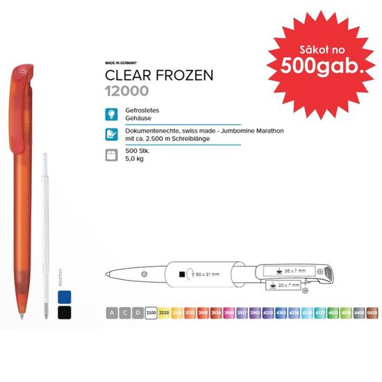 Plastmasas pildspalvas RP-12000 Clear Frozen