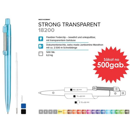 Plastmasas pildspalvas RP-18200 Strong Transparent