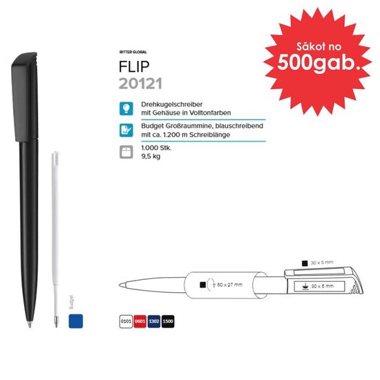 Plastmasas pildspalvas RP-20121 Flip