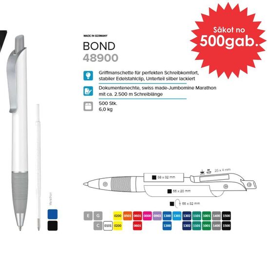 Plastmasas pildspalvas RP-48900 Bond