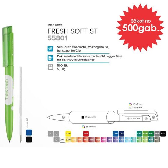 Plastmasas pildspalvas RP-55801 Fresh Soft ST