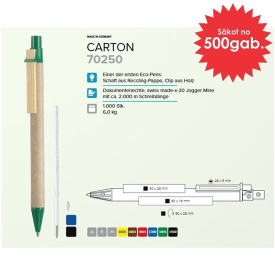 Kartona pildspalvas RP-70250 Carton
