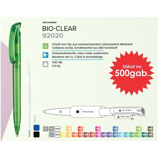 Plastmasas pildspalvas RP-92020 Clear