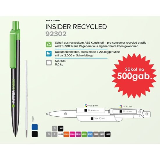 Plastmasas pildspalvas RP-92302 Insider