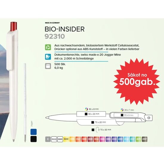 Plastmasas pildspalvas RP-92310 Bio Insider