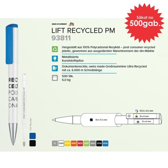 Plastmasas pildspalvas RP-93811 Lift PM