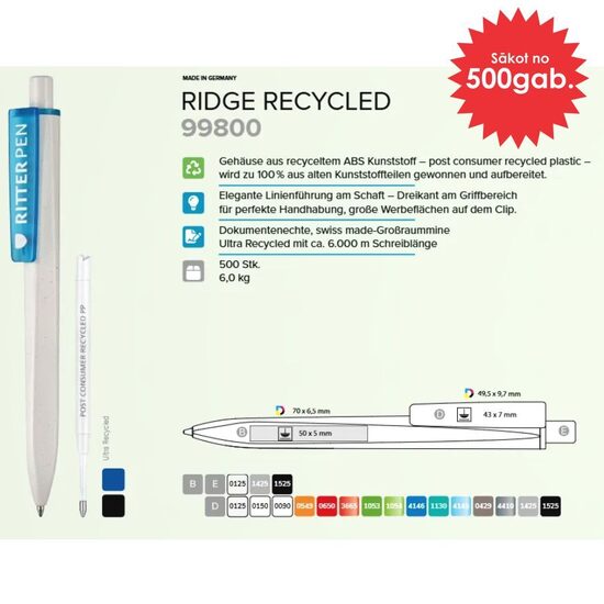 Plastmasas pildspalvas RP-99800 Ridge