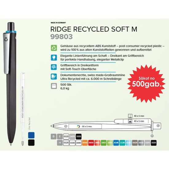 Plastmasas pildspalvas RP-99803 Ridge Soft M