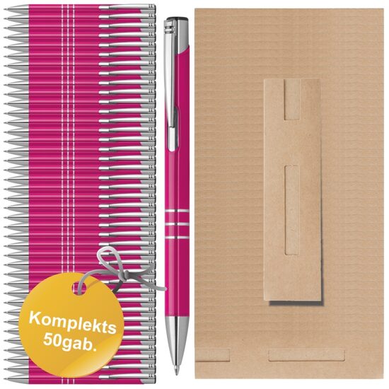 Komplekts 50gab. - pildspalvas R-GR ar maciņiem (ar gravējumu)