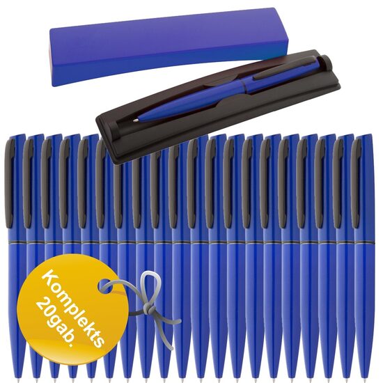 Komplekts 20gab. - pildspalvas AP805974-GR kastītēs (ar gravējumu)