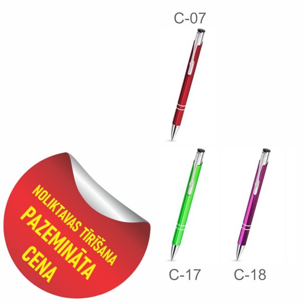 Metāla pildspalvas KD Cosmo (glancētas) - IZPĀRDOŠANA