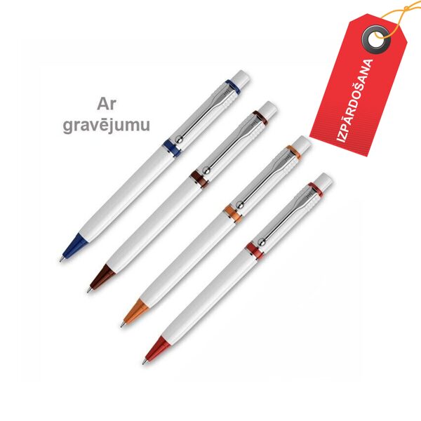 IZPĀRDOŠANA - Plastmasas pildspalva ar gravējumu RAYA-GR