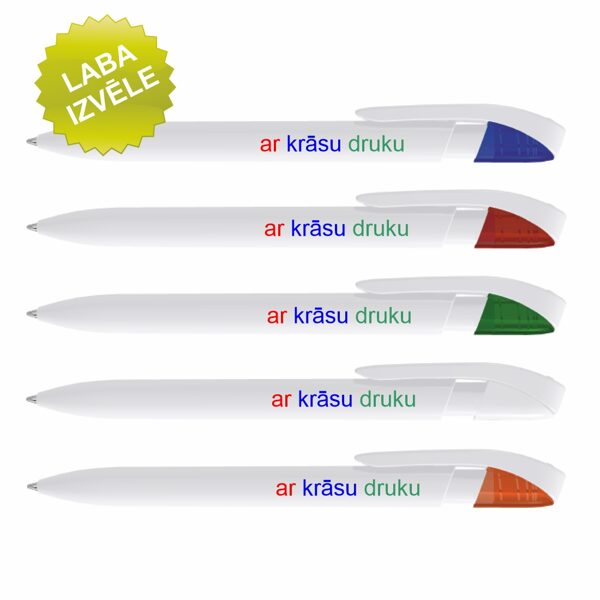 Plastmasas pildspalvas UP00125-KR ar krāsu druku